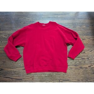 Vintage 90s Pluma Heavyweight Fleece Sweatshirt Mens Size 2XL Crewneck RED